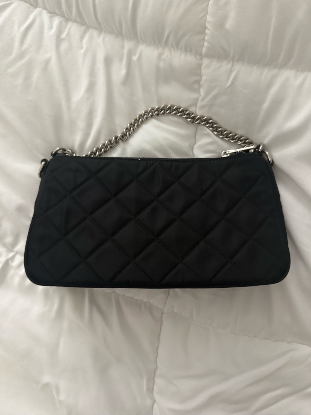 Authentic Prada Quilted Black Shoulder Bag with Chain Strap in great condition - Picture 3 of 9